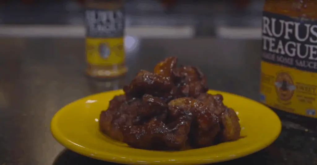 Deep fried barbecue boneless turkey wings