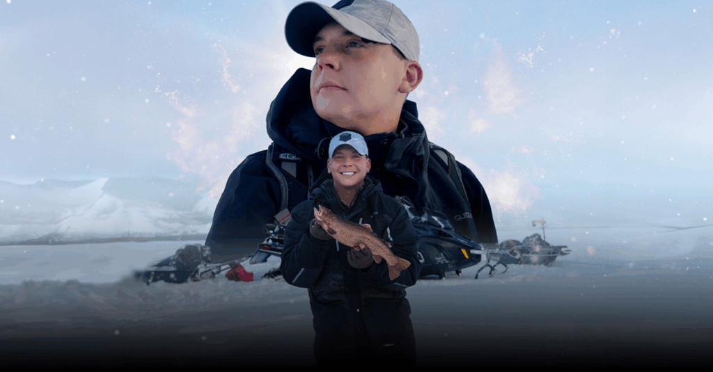 Remote Mountain Ice Fishing