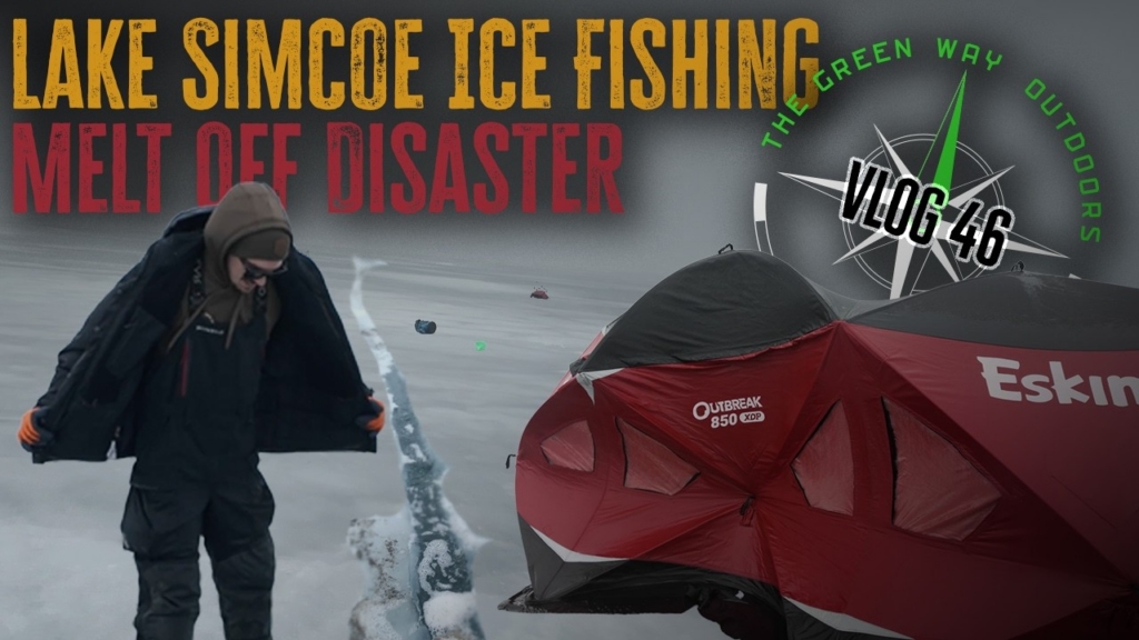 Vlog 46 - Lake Simcoe Ice Fishing for Perch -Ski-Doo Behind the Scenes - The Green Way Outdoors Vlog